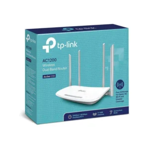 Routeur Wi-Fi Bi-Bande TP-Link Archer C50 AC1200, 4 Antenne 5 dBi, Débit LAN Max. 1000 Mbps, QoS, Pare-feu, Point d'Accès 4G pour VoIP