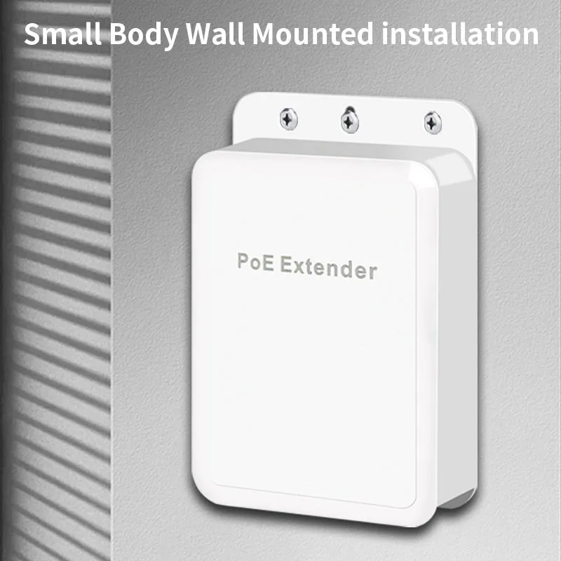 Prolongateur PoE Gigabit Étanche 5 Ports d'Extérieur, Répéteur PoE 1000 Mbps avec VLAN, Extension 100m, Montage Mural, Plug and Play, 44-57V – Image 4