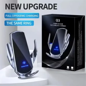 Support de fixation automatique intelligent 15W pour téléphones mobiles, chargeur sans fil pour voiture avec options de sortie 5W 10W pour Samsung BYD