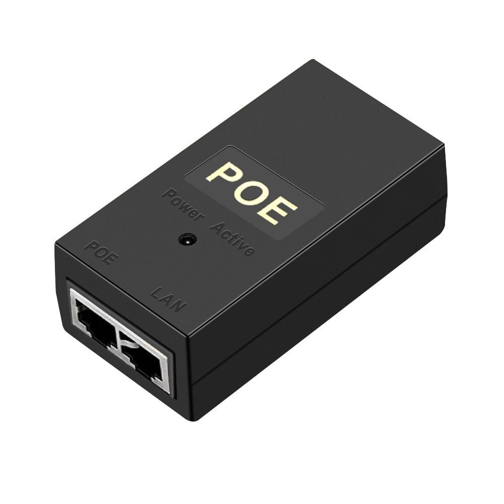 Injecteur PoE, adaptateur d'alimentation 24V 48V 0.5A 1A, alimentation Ethernet active